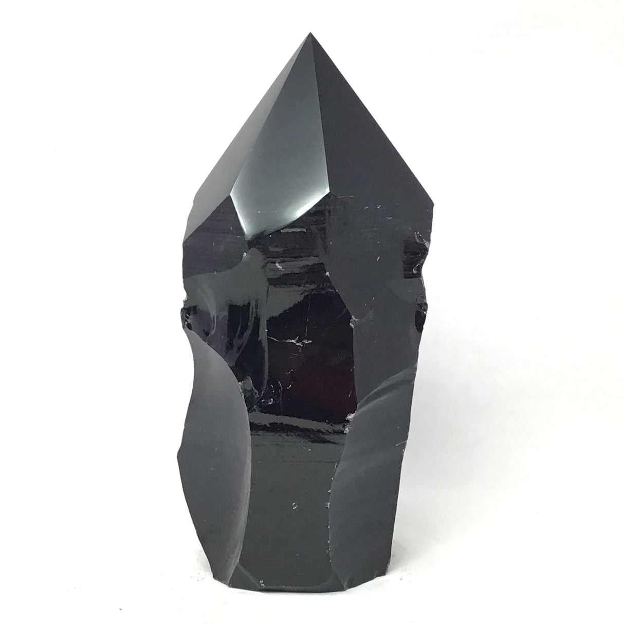 Pointe d'obsidienne noire – Taillée et polie