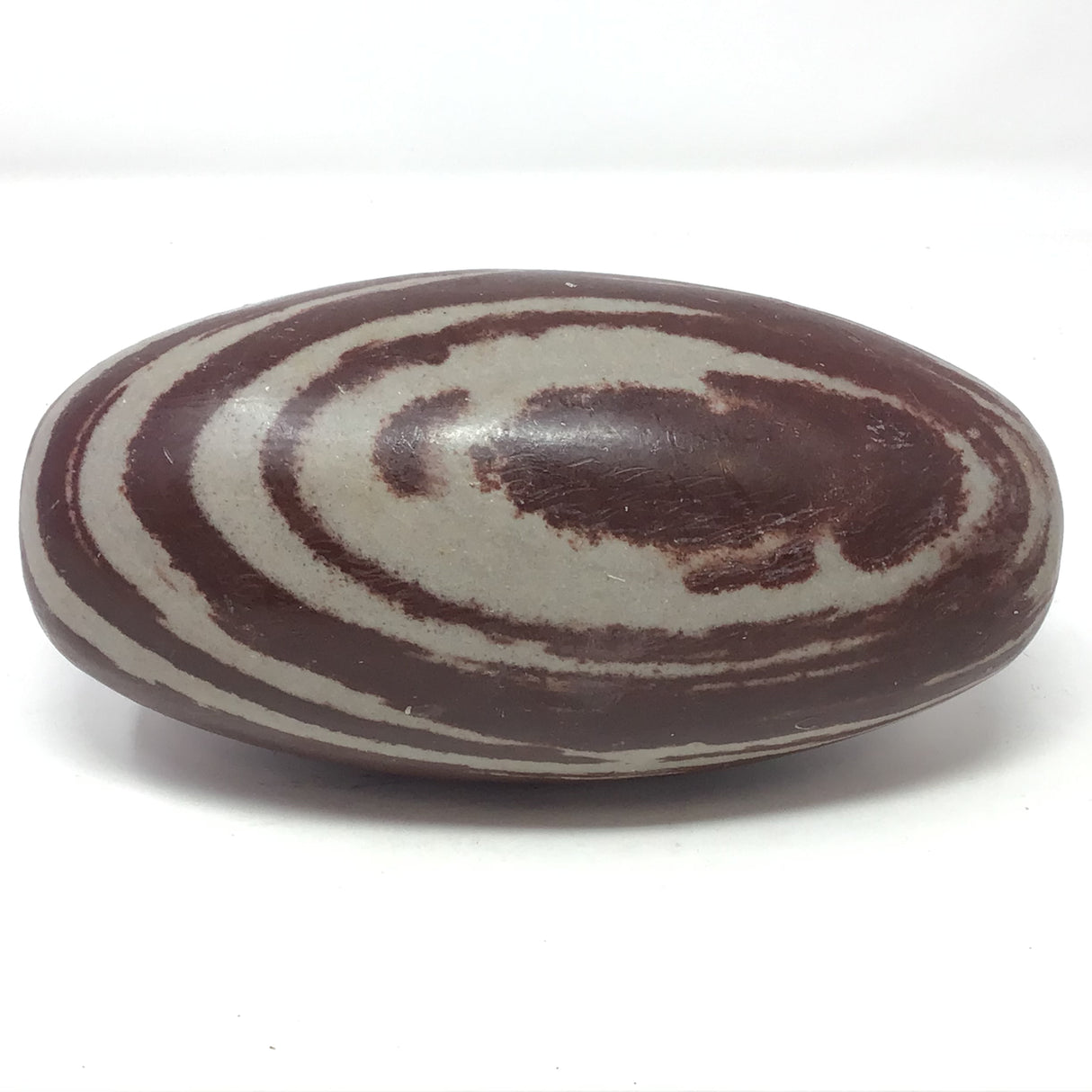 Shiva Lingam Stone 8" with Vertical Lucite Stand