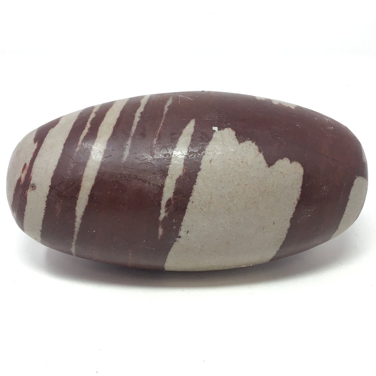 Shiva Lingam Stone 8" with Vertical Lucite Stand