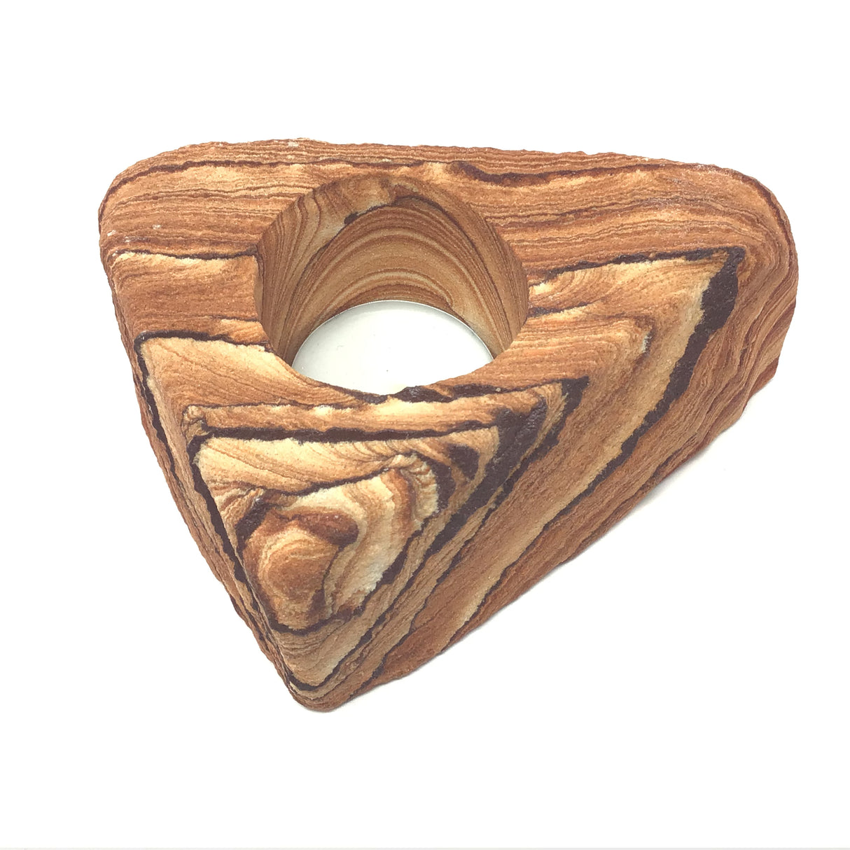 Desert Sandstone Freeform Tealight Candle Holder with Clay Layers - Small Medium