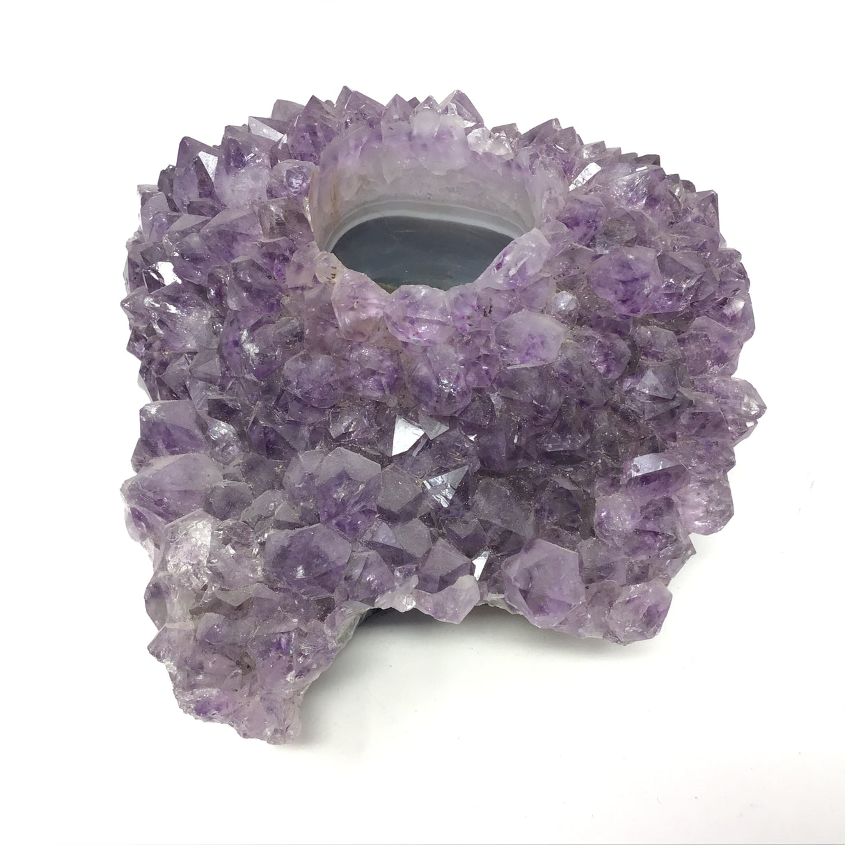 Amethyst Druze Tealight Candle Holder