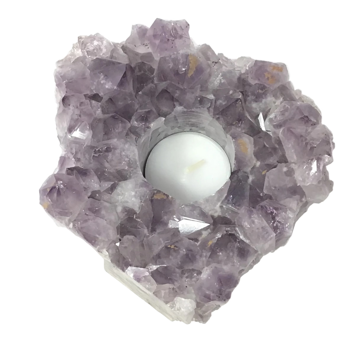 Rose De France Amethyst Tealight Candle Holder - Large