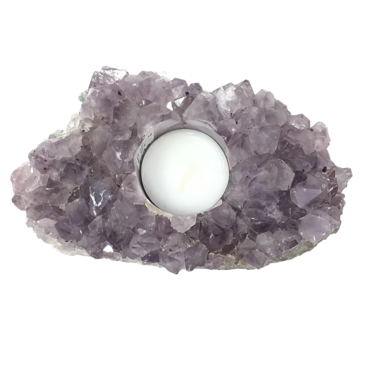 Rose De France Amethyst Tealight Candle Holder - Small