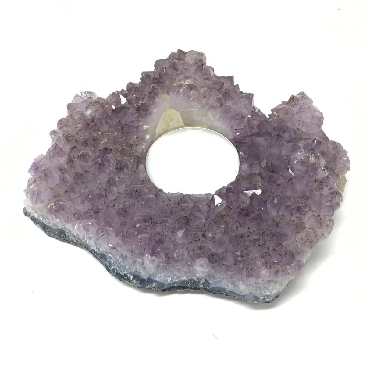 Rose De France Amethyst Tealight Candle Holder - Small