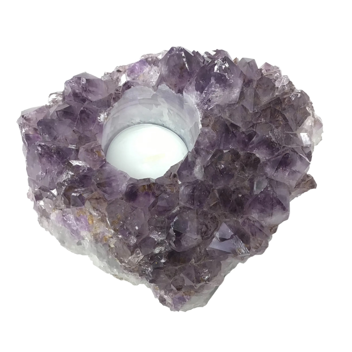 Amethyst Crystal Tealight Candle Holder