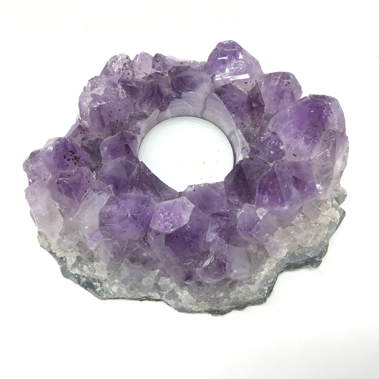 Amethyst Crystal Tealight Candle Holder