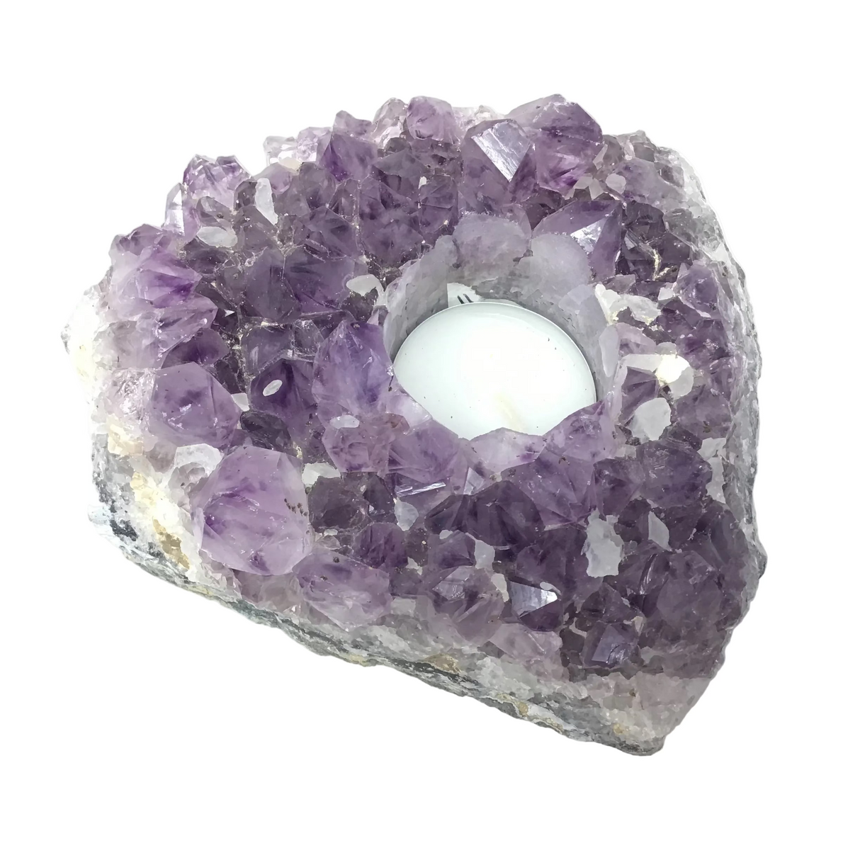 Amethyst Crystal Tealight Candle Holder
