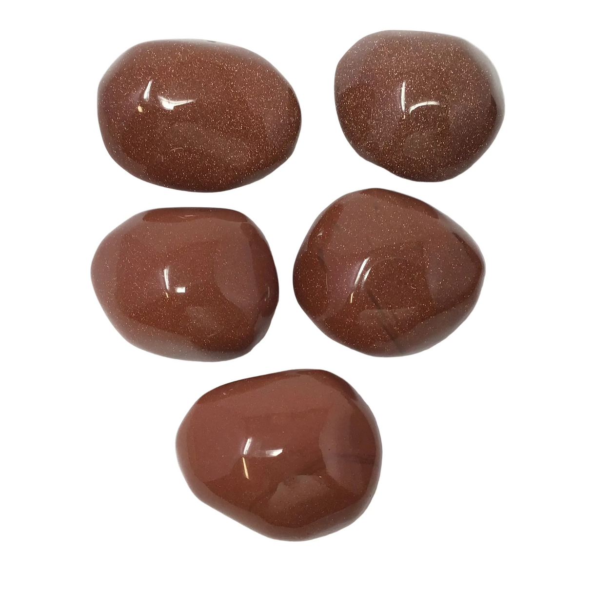 Pierre thérapeutique Goldstone rouge