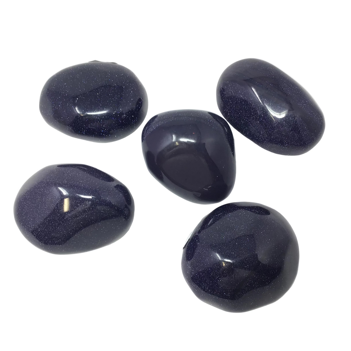 Pierre de thérapie en goldstone bleue