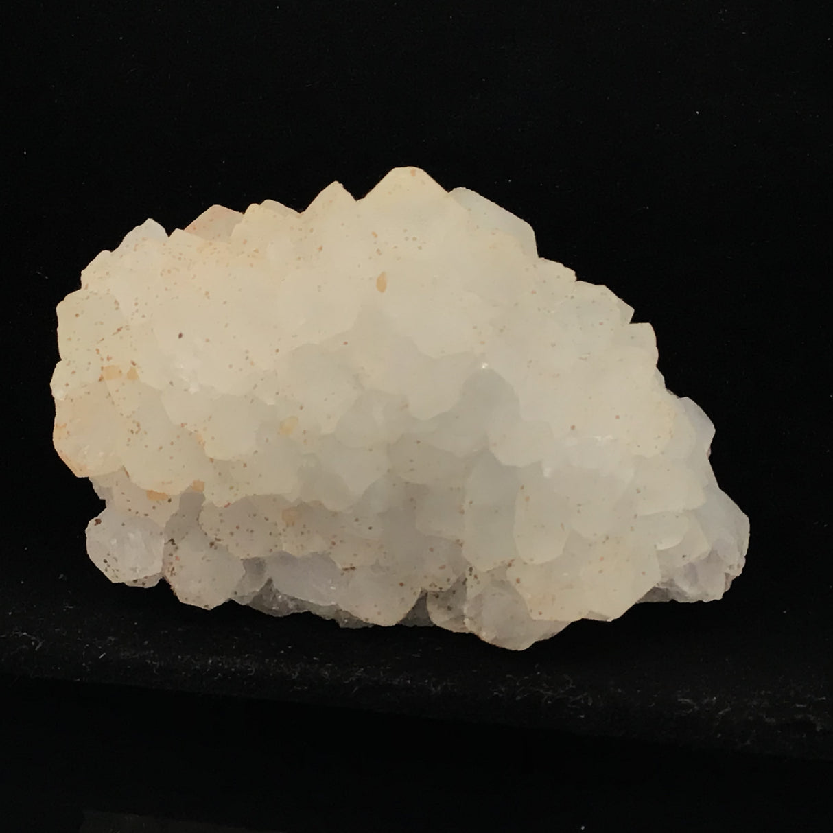 Quartz Stalactite Crystal Chunk with Speckled Mineral Inclusions