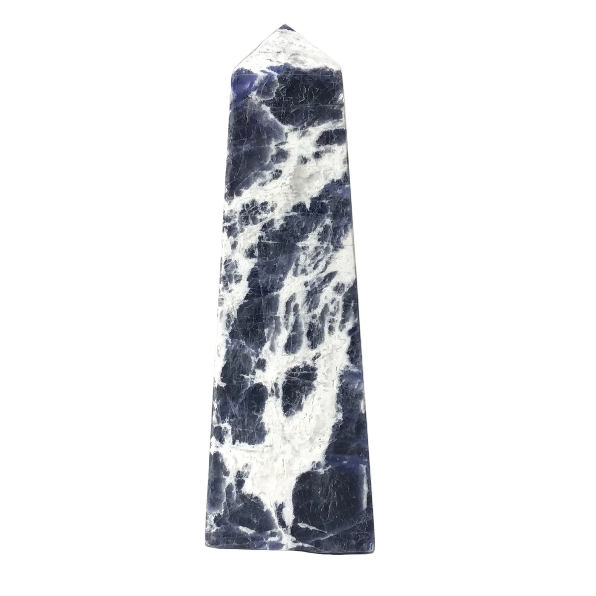 Sodalite Obelisk with White Bands