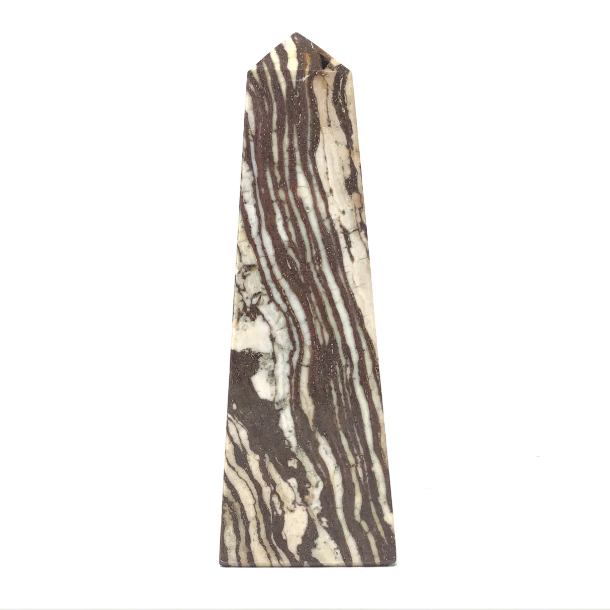 Chocolate Banded Jasper Obelisk