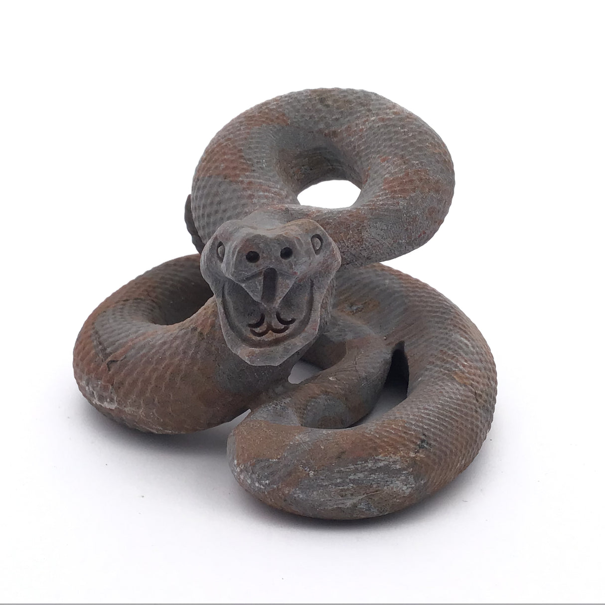 Shiva Jasper Ready to Strike Snake Carving