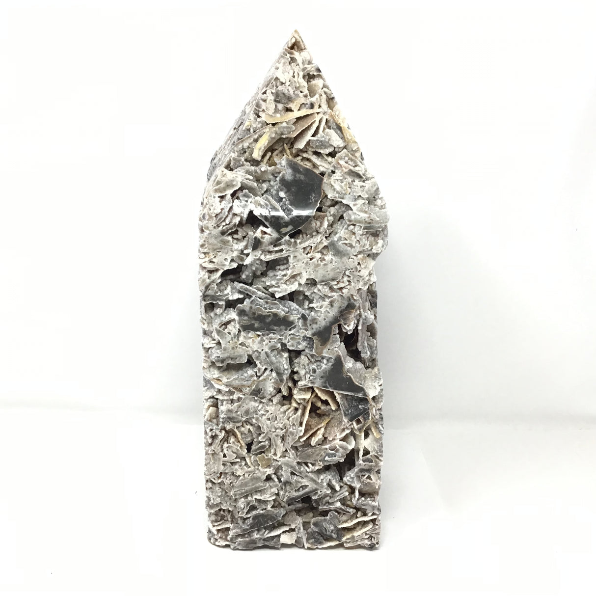 Sphalerite Druze Obelisk - Peach Granola Exhibition