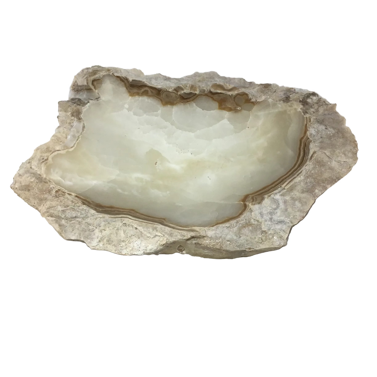 Tehuacan Amber Onyx Dish with Live Edges