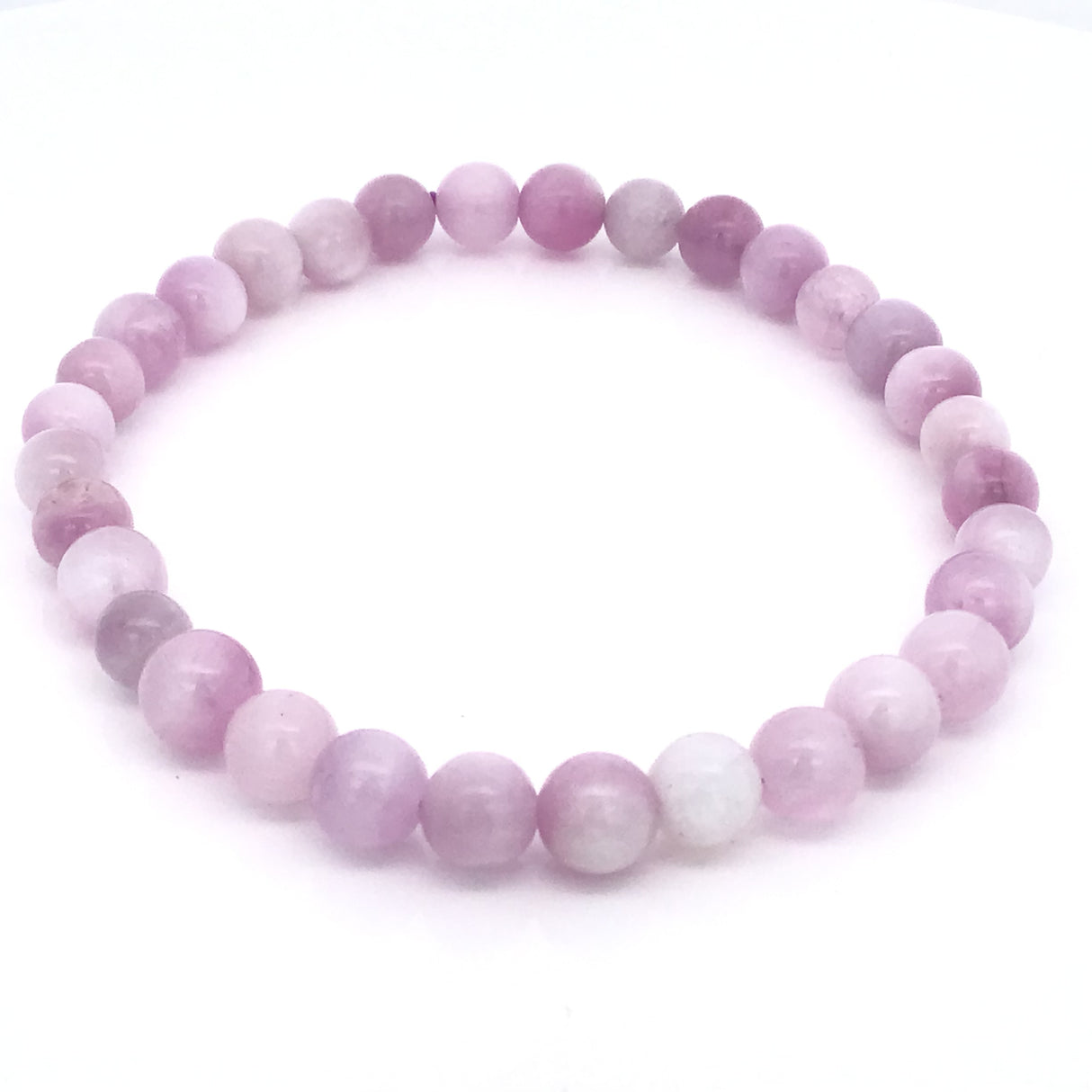 Kunzite Beaded Bracelet - 5.5-6.5 mm Round