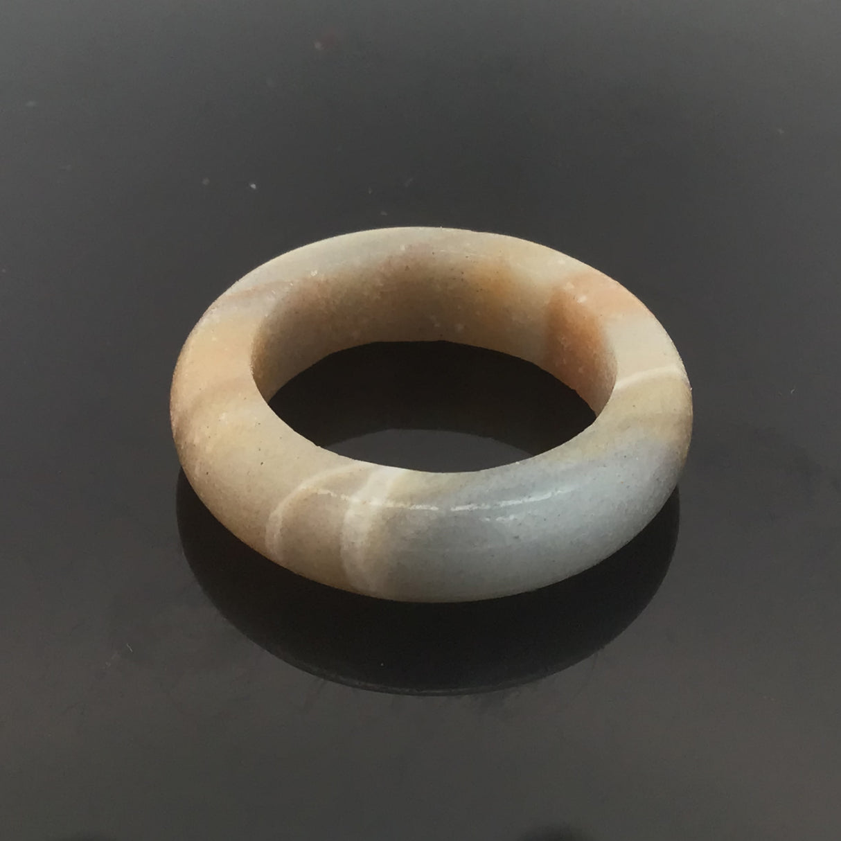 Amazonite Gemstone Ring - Solid Stone Carving