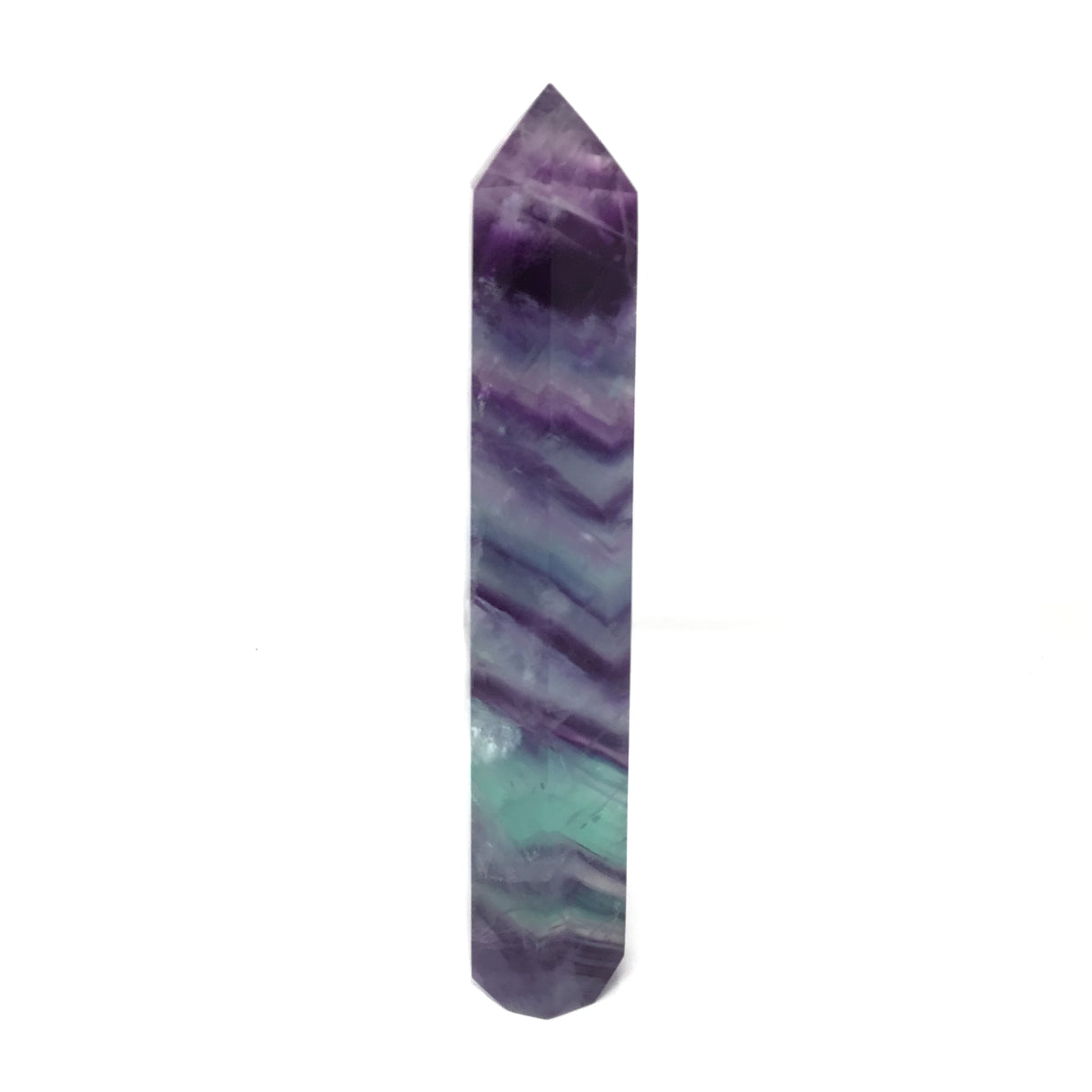 A+ Translucency Rainbow Fluorite Tower Point - 7 inch to 9 inches
