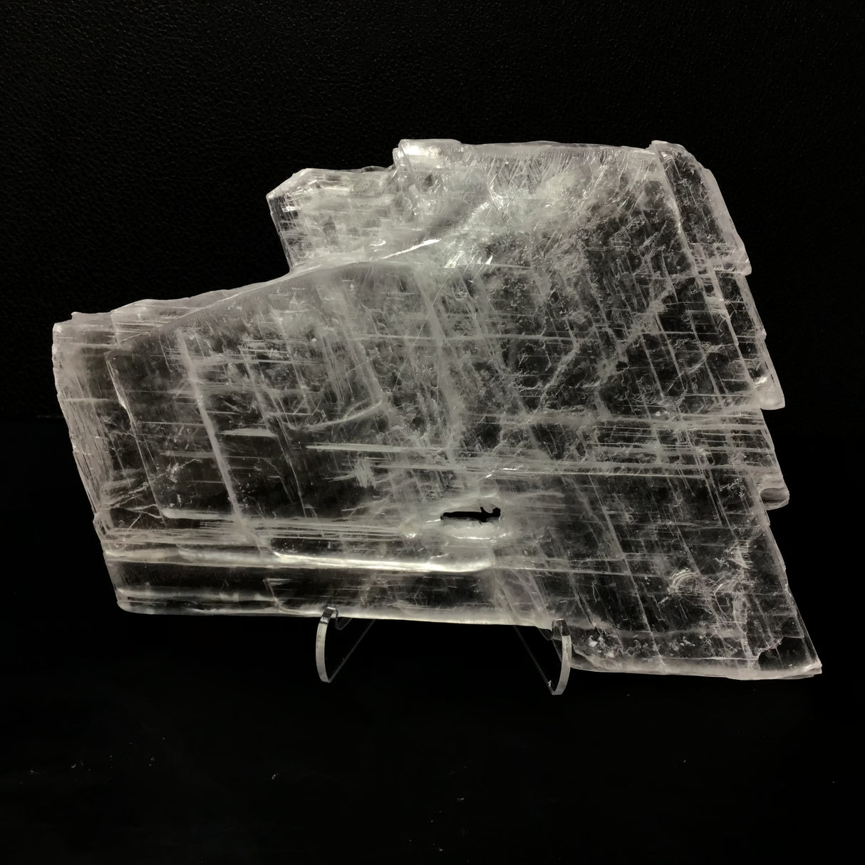 Selenite Crystal on Lucite Stand - Thick