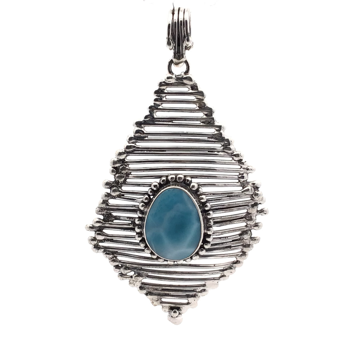Larimar Vine Roots Designer Pendant