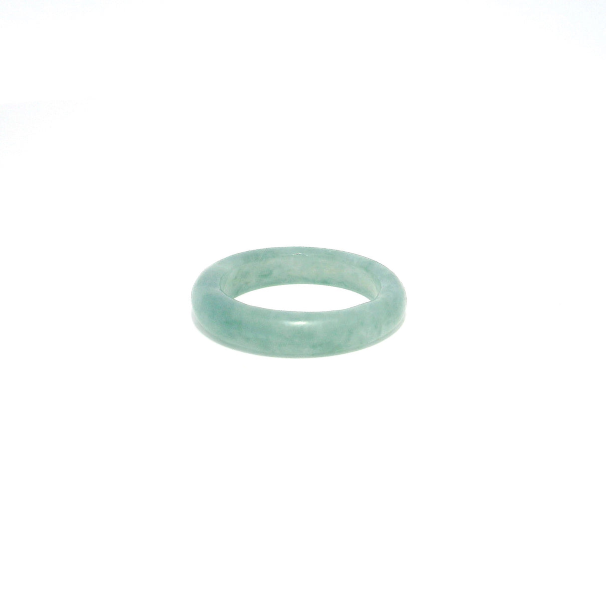 Guatemala Jade Gemstone Ring - Solid Stone Carving