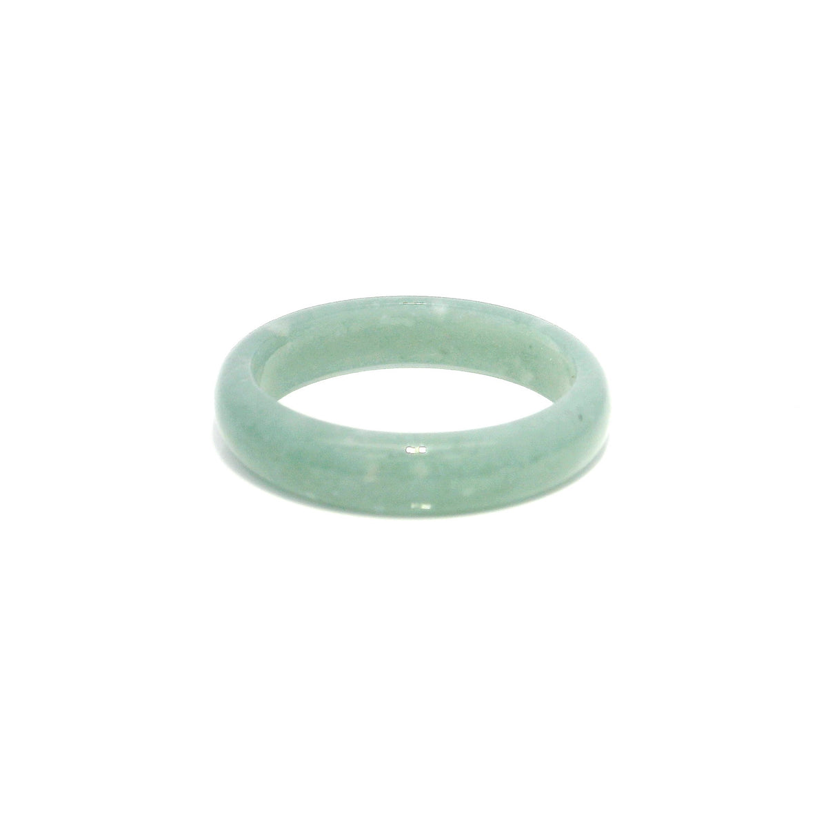 Guatemala Jade Gemstone Ring - Solid Stone Carving
