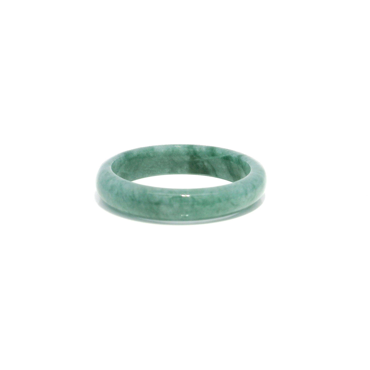 Guatemala Jade Gemstone Ring - Solid Stone Carving