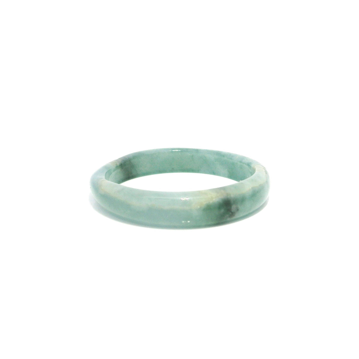 Guatemala Jade Gemstone Ring - Solid Stone Carving