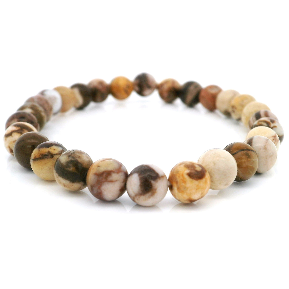 Chocolate Jasper Beaded Bracelet 6.5mm Rounds