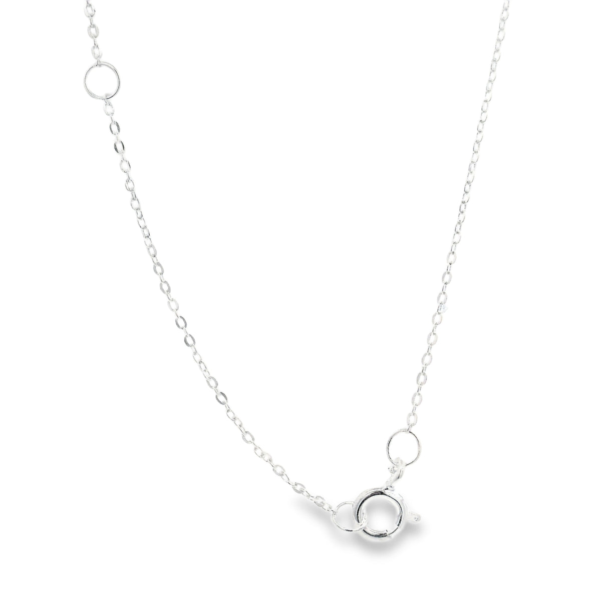 Collier grenat facetté - 3 ovales facettés sertis sur argent sterling 925 avec chaîne de 45 cm
