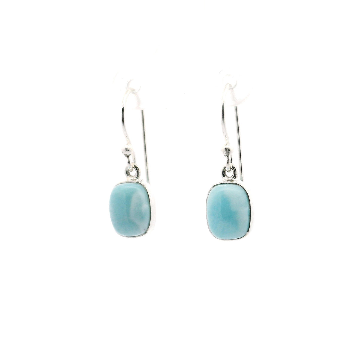 Larimar Rectangle Rounded Dangle Earrings