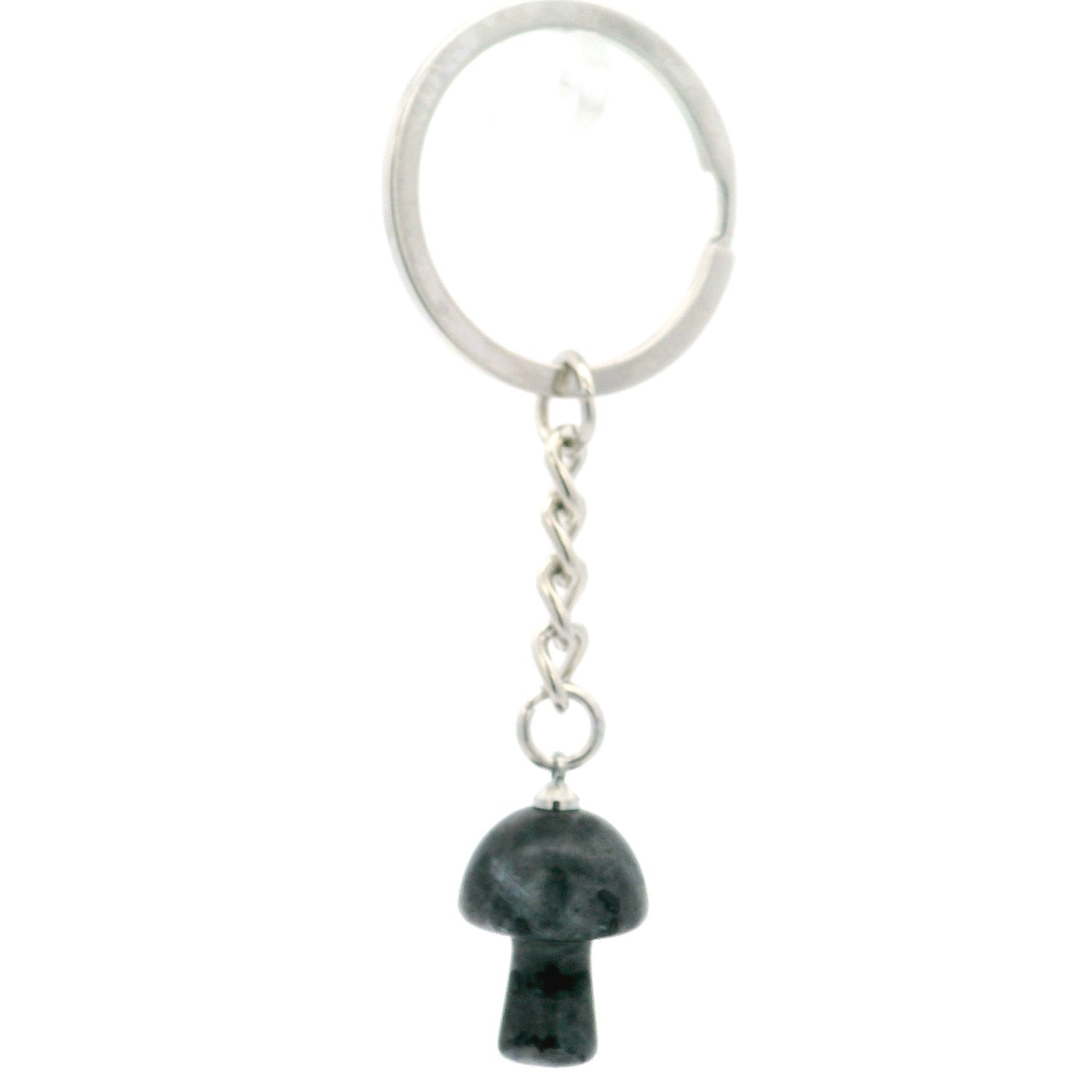 Larvikite Mushroom Keychain