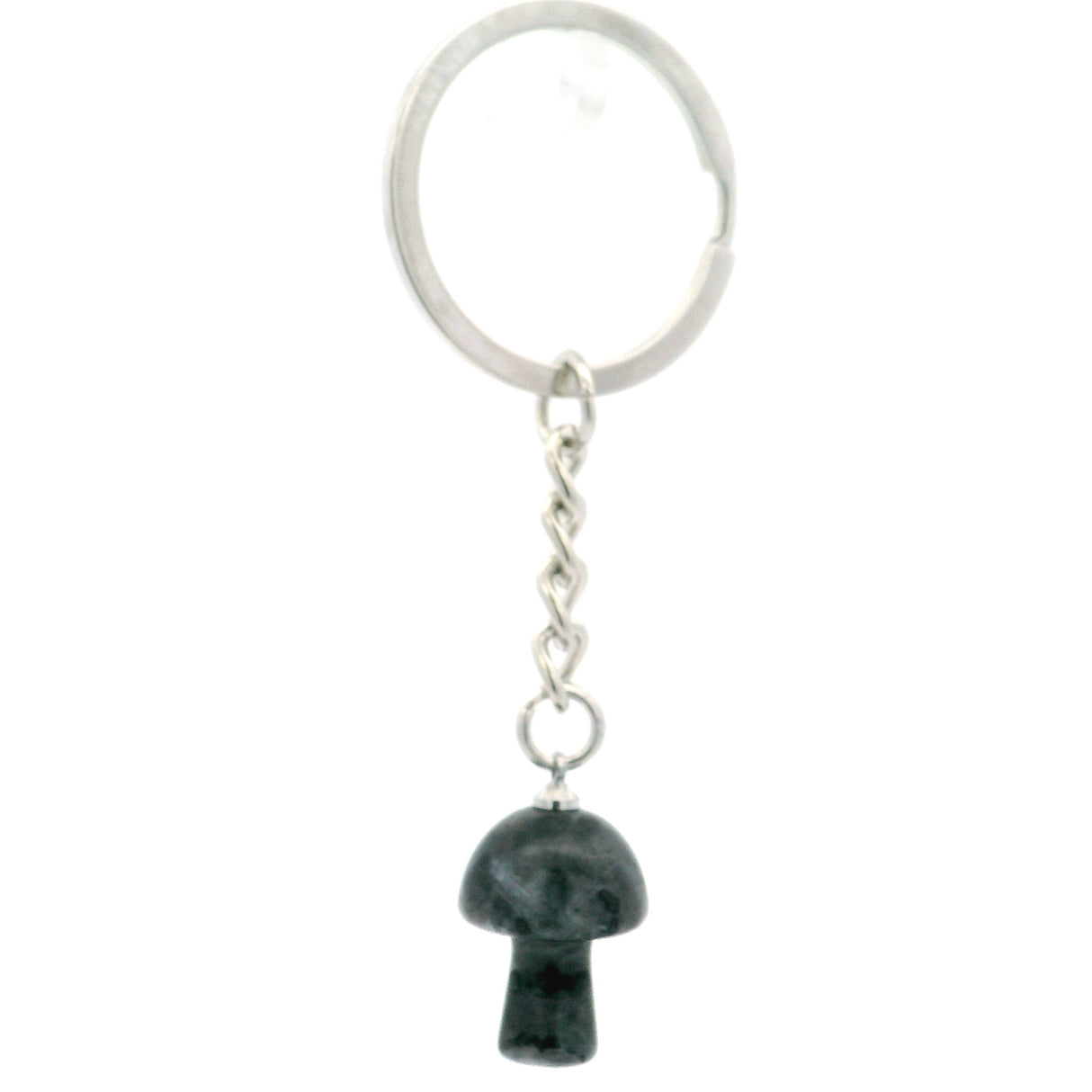 Larvikite Mushroom Keychain