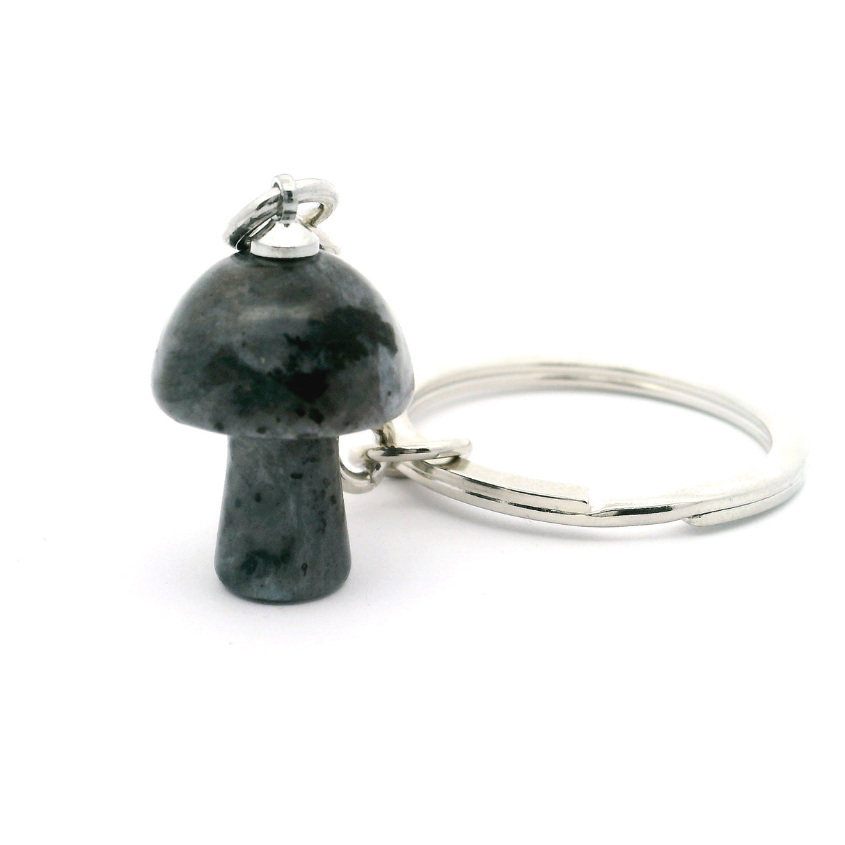 Larvikite Mushroom Keychain