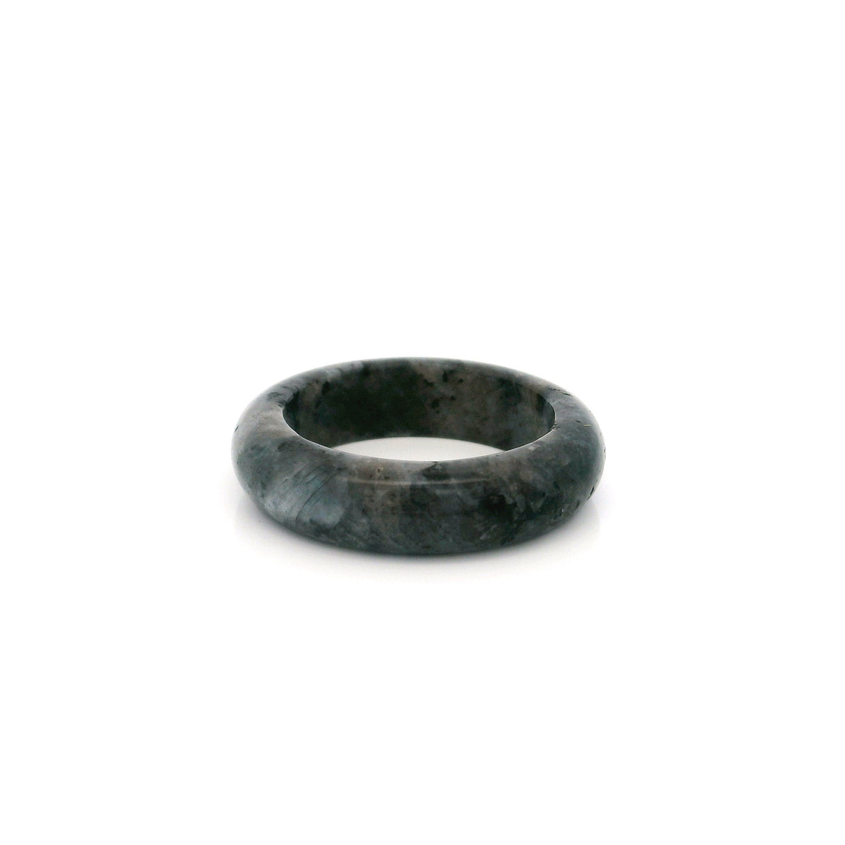 Larvikite Gemstone Ring - Solid Stone Carving