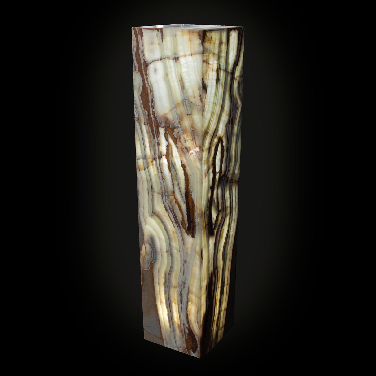 Green Talan Onyx Luminary Pedestal