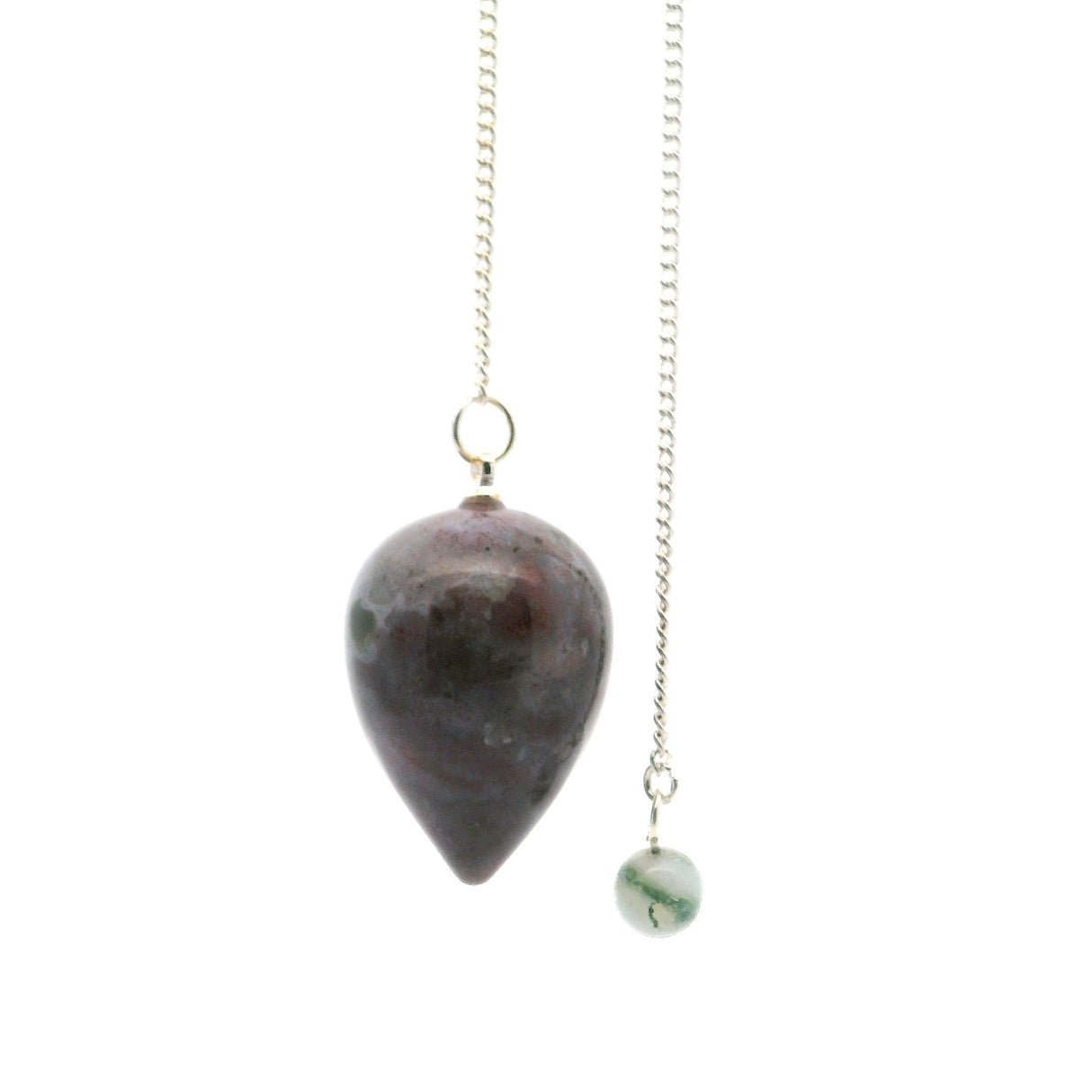 Ocean Jasper Droplet Gemstone Pendulum