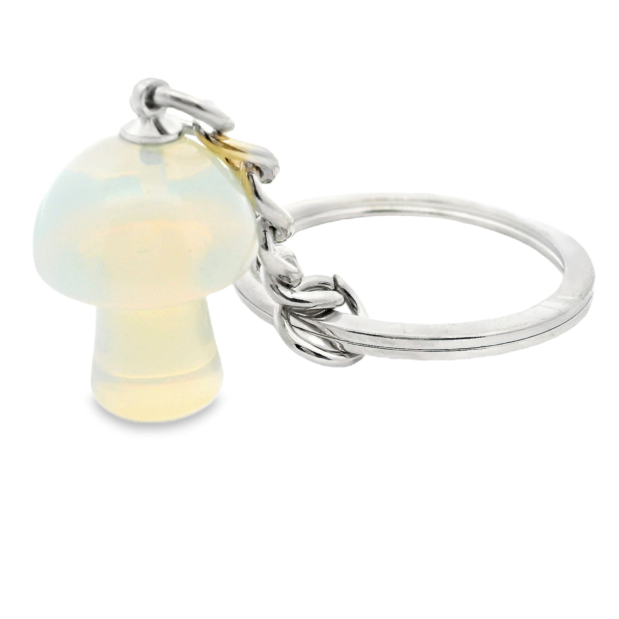 Opalite Mushroom Keychain