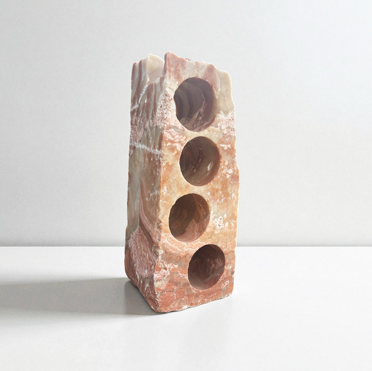 Sunset Rosa Onyx Wine Rack With 4 Holes