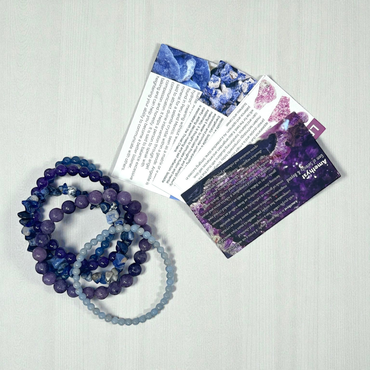 Meditation Intention Beaded Bracelet Set of 5