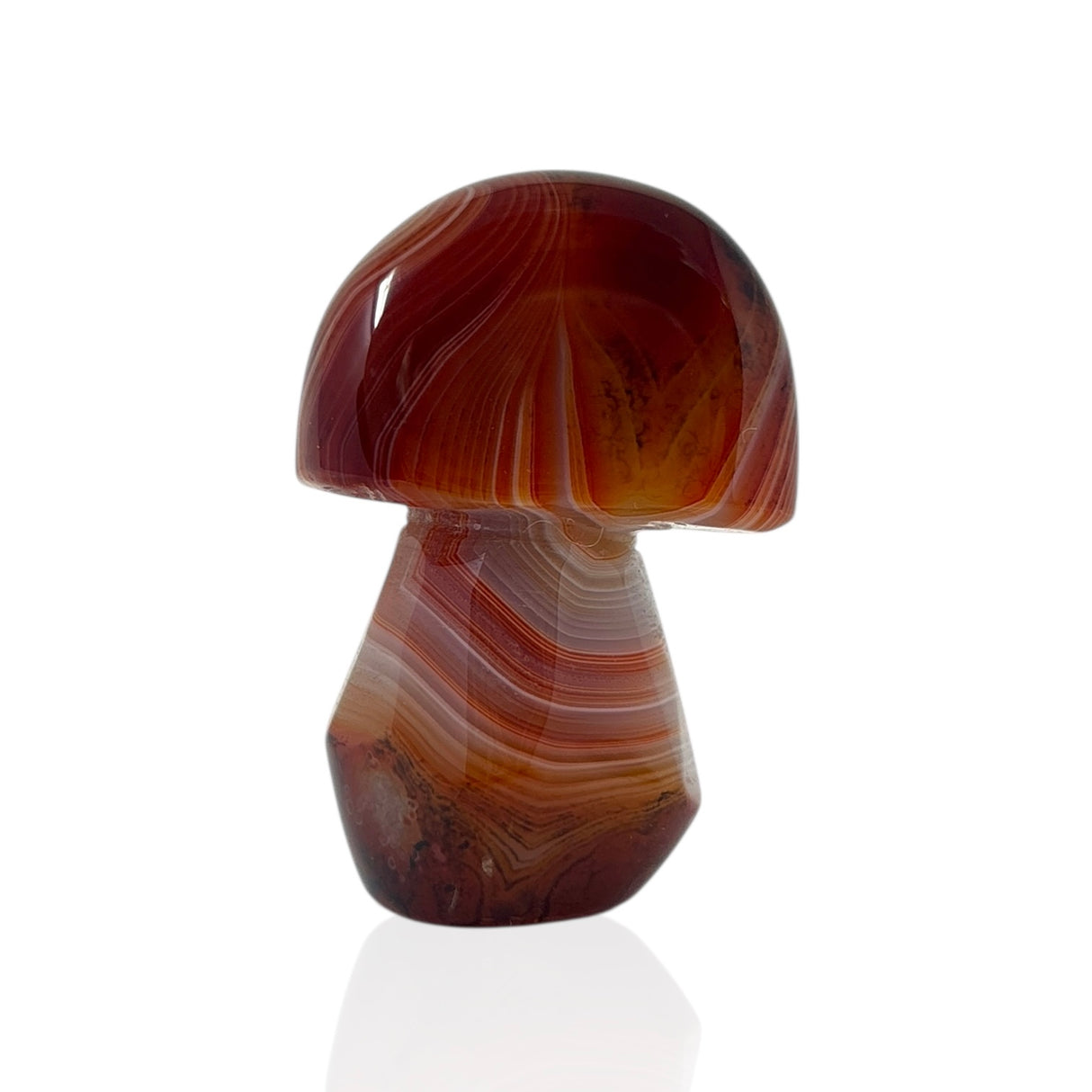 Red Sardonyx Mushroom Carving