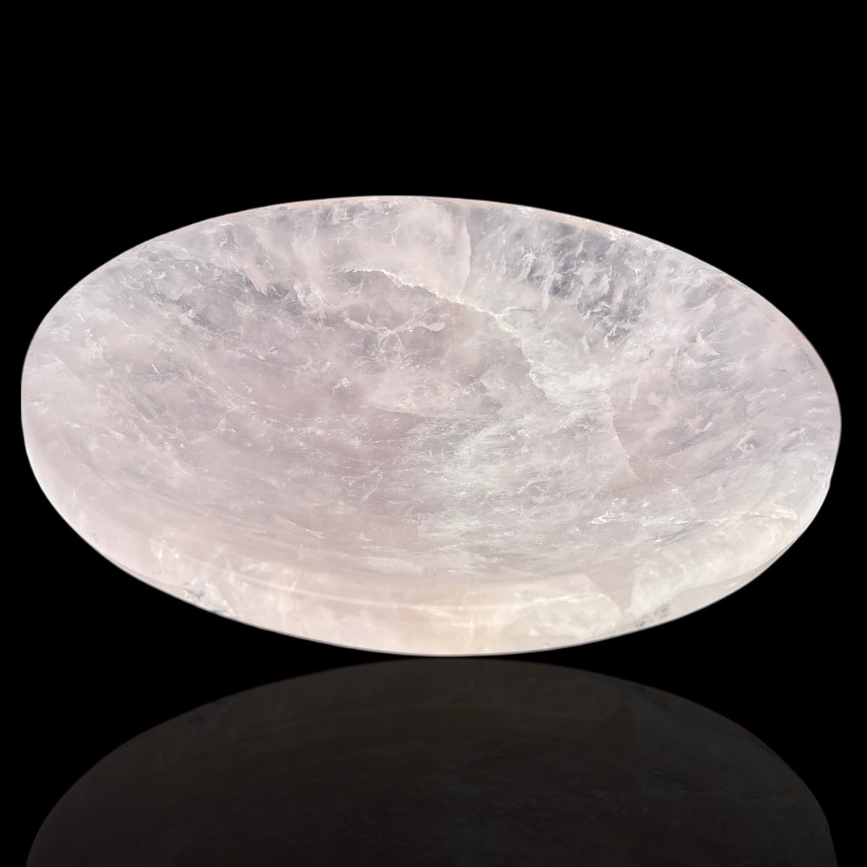 Medium Rose Quartz Bowl - Round
