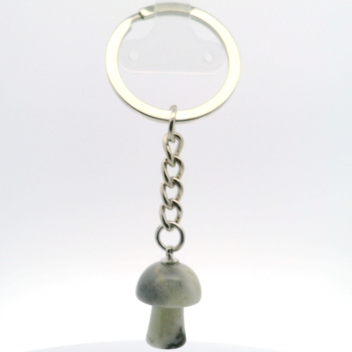 Prehnite Mushroom Keychain