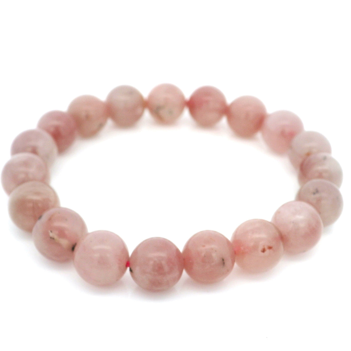 Rose Quartz Beaded Bracelet - 10 mm Round