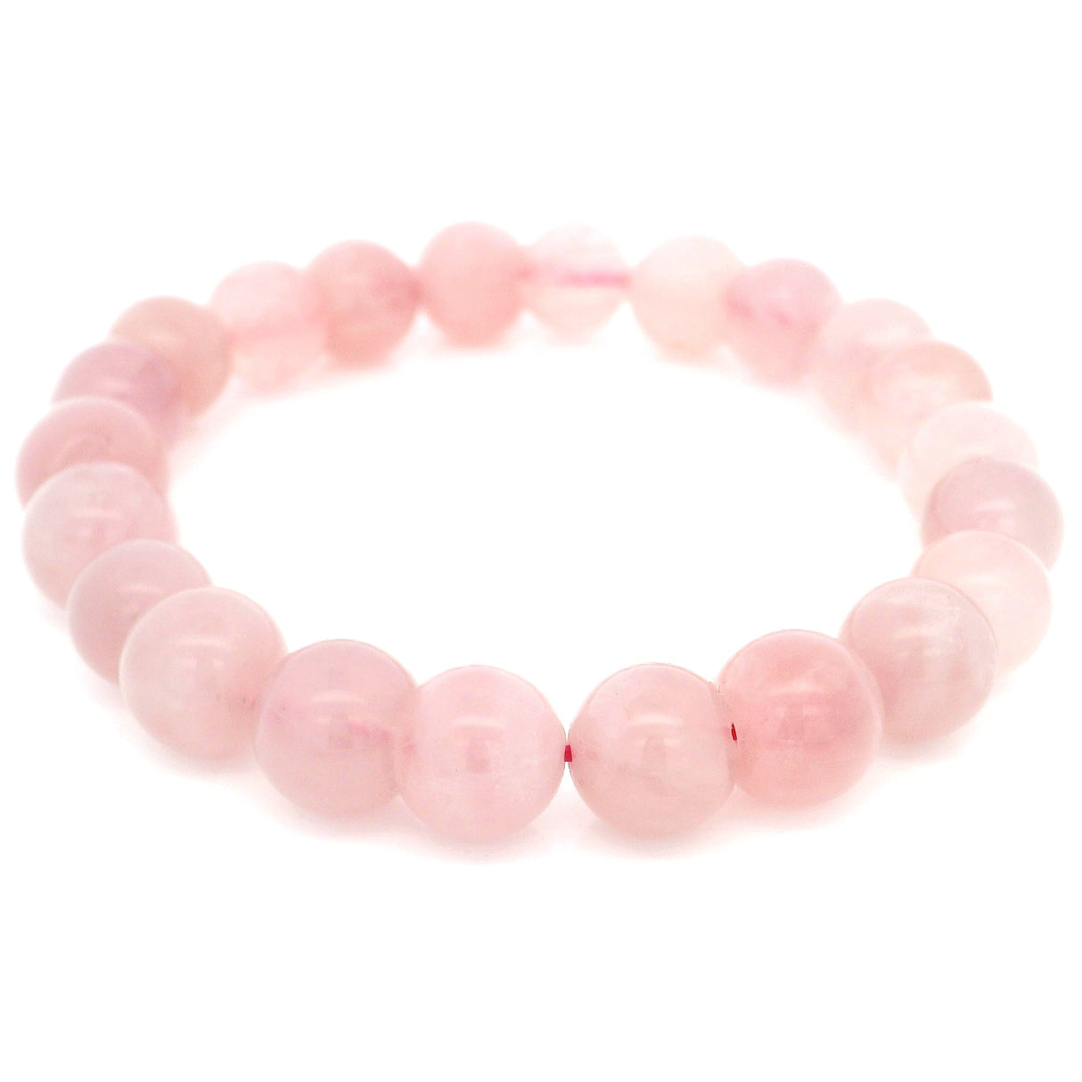Rose Quartz Beaded Bracelet - 10 mm Round