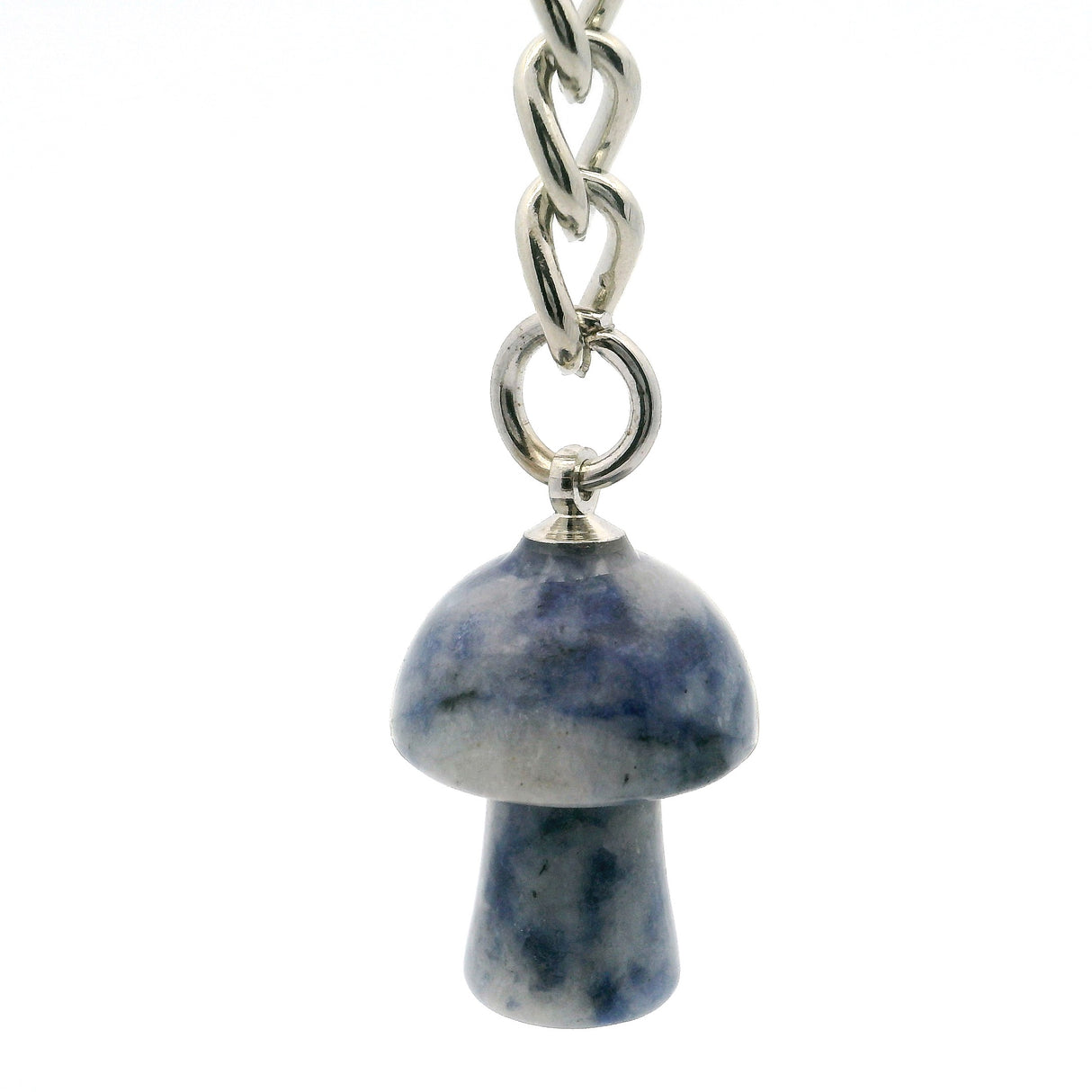 Sodalite Mushroom Keychain