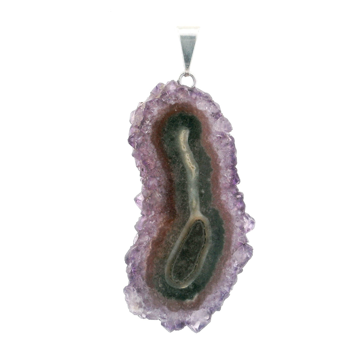 Silver Plated Stalactite Pendant - Small