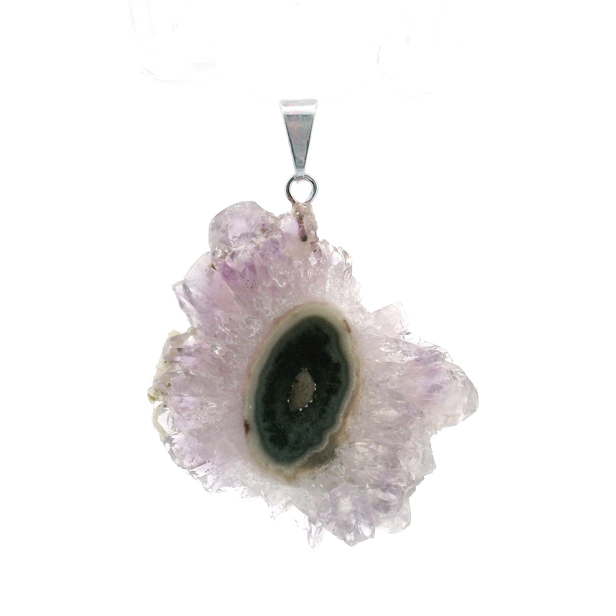Silver Plated Stalactite Pendant - Small