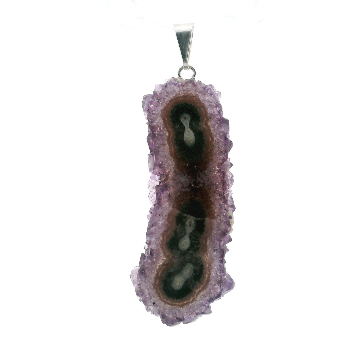 Silver Plated Stalactite Pendant - Small