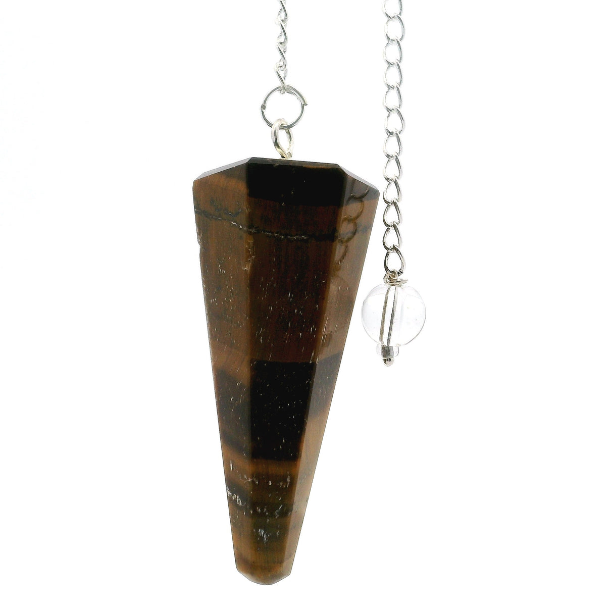 Tiger's Eye Pendulum - Faceted Taper